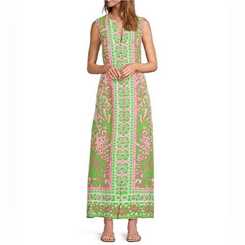 NWT TRINA TURK Novak Sleeveless Midi Dress - Petra Floral - Picture 6 of 10